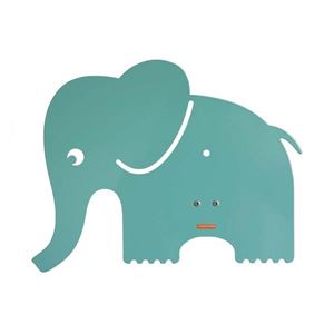 roommate Elefant Silhuettlampa Vägglampa Blå/Grön