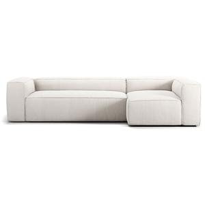 Decotique Grand 4-sits soffa divan höger ånga/ Vit