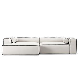Decotique Grand Hue 3-sits Soffa Schäslong Vänster Ånga/ Vit/ Grafitgrå