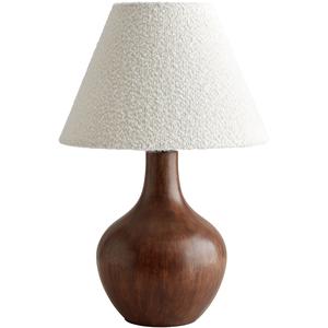Decotic massiv Bordslampa mörk ek