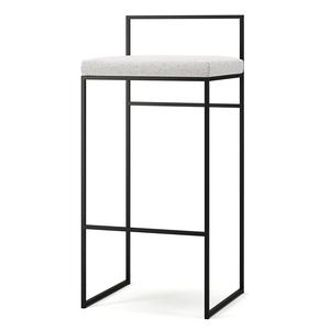 Department Barstol med Ryggstöd 90 cm Svart/Pacific White