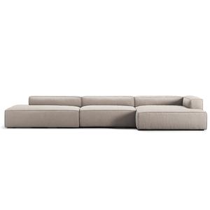 Decotique Grand 5-sitssoffa Öppen Ände Vänster Sandskal/ Beige