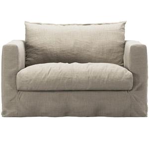 Decotique-överdrag till Le Grand Air Nou Love Seat Linne Naturblond