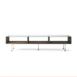 Decotique Vogue soffbord 45x165 mörk ek/ Mässing