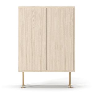 Decotique Vogue 64 Skåp Vitpigmenterad Ek/ Mässing