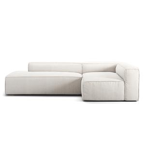 Decotique Grand 3-sits Loungesoffa Öppen Ände Vänster Ånga/ Vit