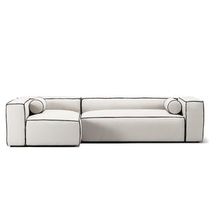 Decotique Grand Hue 4-sits Soffa Divan Vänster Ånga/ Vit/ Grafitgrå