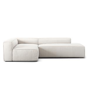 Decotique Grand 3-sits Loungesoffa Öppen Ände Höger Ånga/ Vit