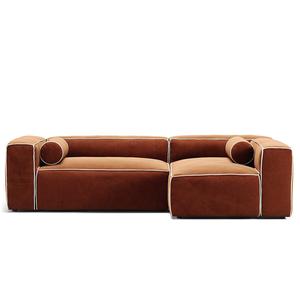 Decotique Grand Hue 3-sits Soffa Divan Höger Månvit/ Koppar