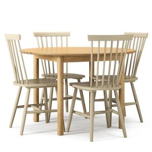 Department Wood Matbordsset Ek/Grå