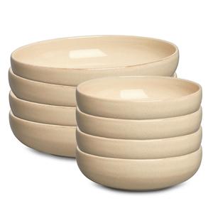Decotique BON Skålar Startset Skålar Set med 8 Beige