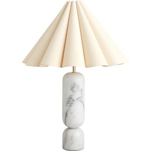 Decotic Lauren Bordslampa Vit/Naturfärgad