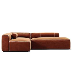 Decotique Grand Hue 3-sits loungesoffa öppen ände höger månvit/ Koppar