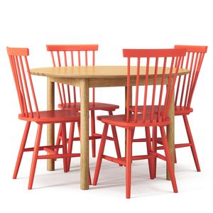 Department Wood Matbordsset Ek/ Orange