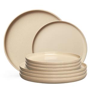 Decotique BON Tallrikar Startset Tallrikar Set med 8 Beige
