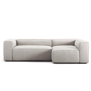 Decotique Grand 3-sitssoffa Divan Höger Månvit
