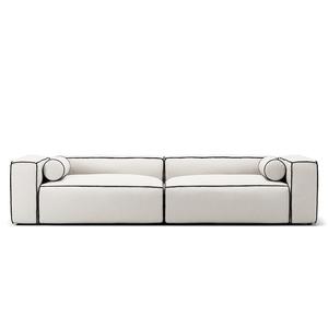 Decotique Grand Hue 4-sitssoffa Ångfärgad/ Vit/Grafitgrå