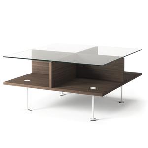 Decotique Vogue Soffbord 70x70 Mörk Ek/vit