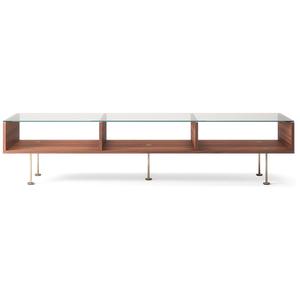 Decotique Vogue Soffbord 45x165 Valnöt/ Mässing