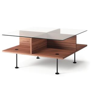 Decotique Vogue Soffbord 70x70 Valnöt/ Svart