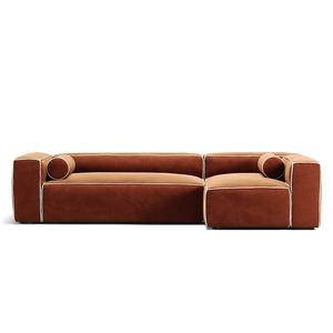 Decotique Grand Hue 4-sits Soffa Divan Höger Månvit/ Koppar