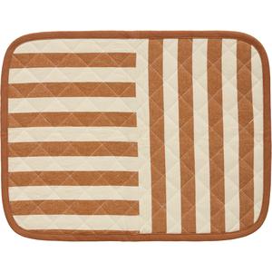 Decotique Block Stripe Bordstablett 35x45 Brun