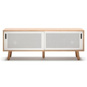 Department Ray TV-bänk 150 cm Ek/ Vit