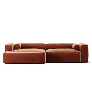 Decotique Grand Hue 3-sits Soffa Schäslong Vänster Månvit/ Koppar