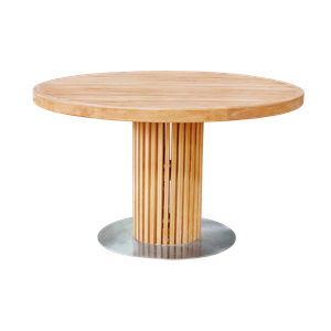Sibast Möbler RIB Runt Trädgårdsbord Ø130 Teak