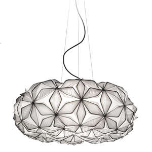 SLAMP C'Est La Vie Taklampa Stor Svart med Svart Sladd