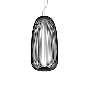Foscarini Spokes 1 Taklampa med LED Svart
