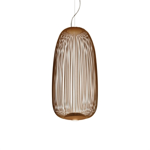 Foscarini Spokes 1 Taklampa med LED Koppar