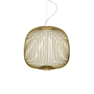 Foscarini Spokes 2 Midi Taklampa med LED Guld