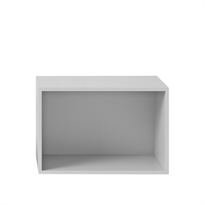 Muuto Stacked Bookcase System Stor M. Backplate Light Grå