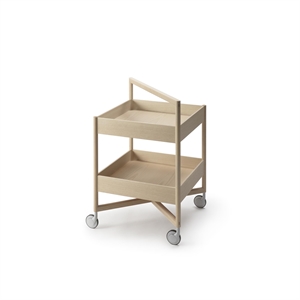 Nikari Taso Bricka Hög med Hjul Ask