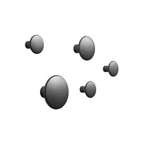 Muuto Dots Knager Metall 5 Stk. Svart