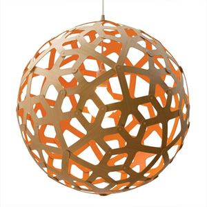 David Trubridge Korall Ø100 Orange Taklampa