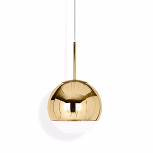 Tom Dixon Mirror Ball Guld Pendel Liten LED