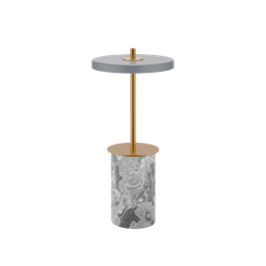 Umage Asteria Move Bärbar Lampa Mini Grå Marmor/ Mässing