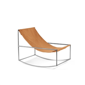 Valerie Object Gungfåtölj Rostfritt Stål/ Rosa