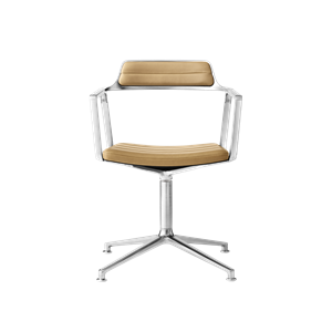 Vipp 452 Snurrstol Kamel/Läder