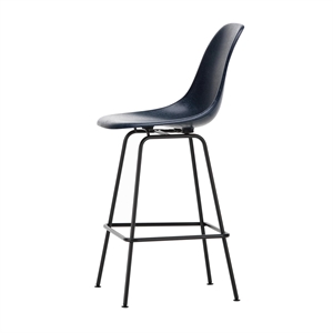 Vitra Eames Barpall i Glasfiber Medium Blå/ Svart