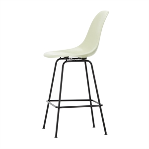 Vitra Eames Barpall i Glasfiber Medium Pergament/ Svart