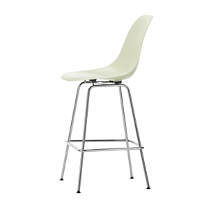 Vitra Eames Barpall i Glasfiber Medium Pergament/ Krom