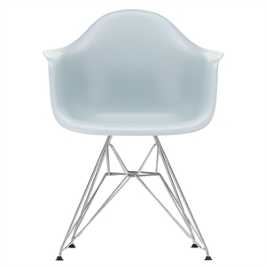 Vitra Eames Plast DAR Matstol RE Is Grey/ Krom