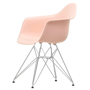 Vitra Eames Plast DAR Matstol RE Pale Rose/ Krom