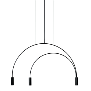 Estiluz Volta Taklampa Svart 3 Ljuskällor