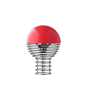 Verner Panton Bärbar Lampa Röd