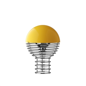 Verner Panton Wire Bärbar Lampa Gul