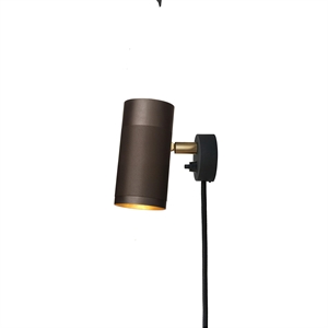 Thorup Copenhagen Patrone Vägglampa Liten Brunett Mässing